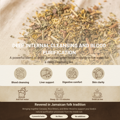 Bitter Purge Herbal Detox - Alkaline Blood Cleansing Herbs