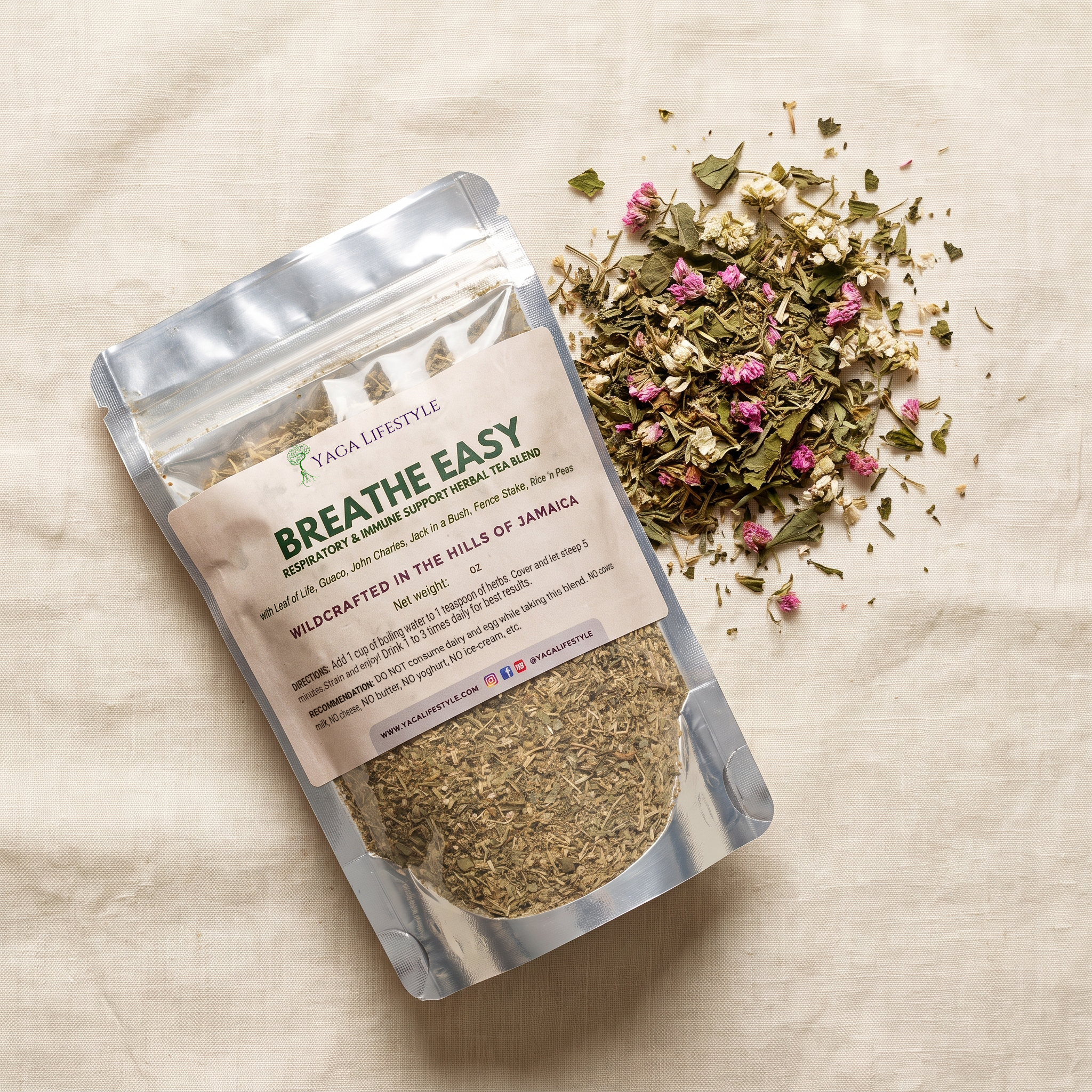 Breathe Easy Herbal Blend for Respiratory Immune Support