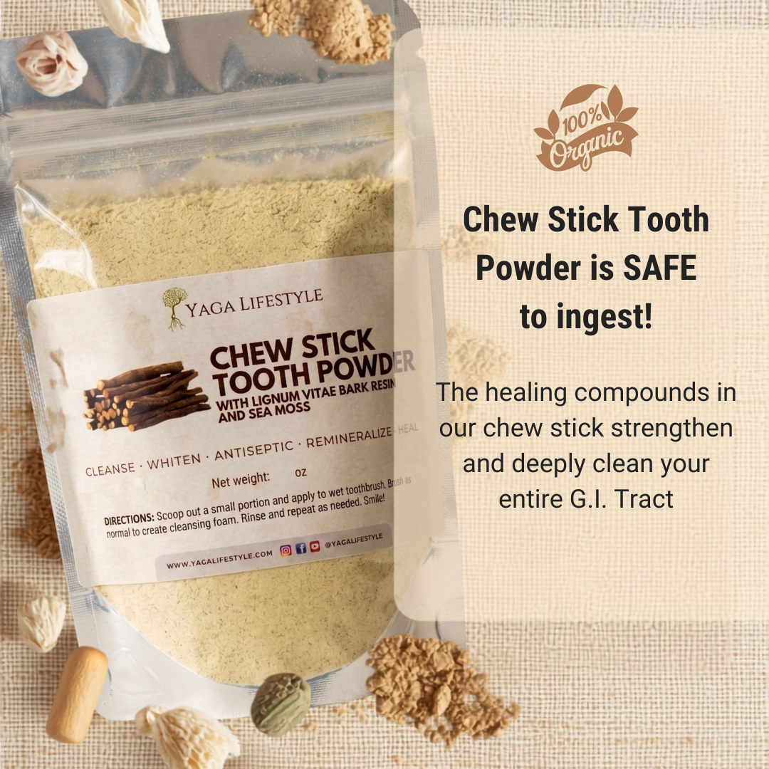 Jamaican Chew Stick Herbal Tooth Powder