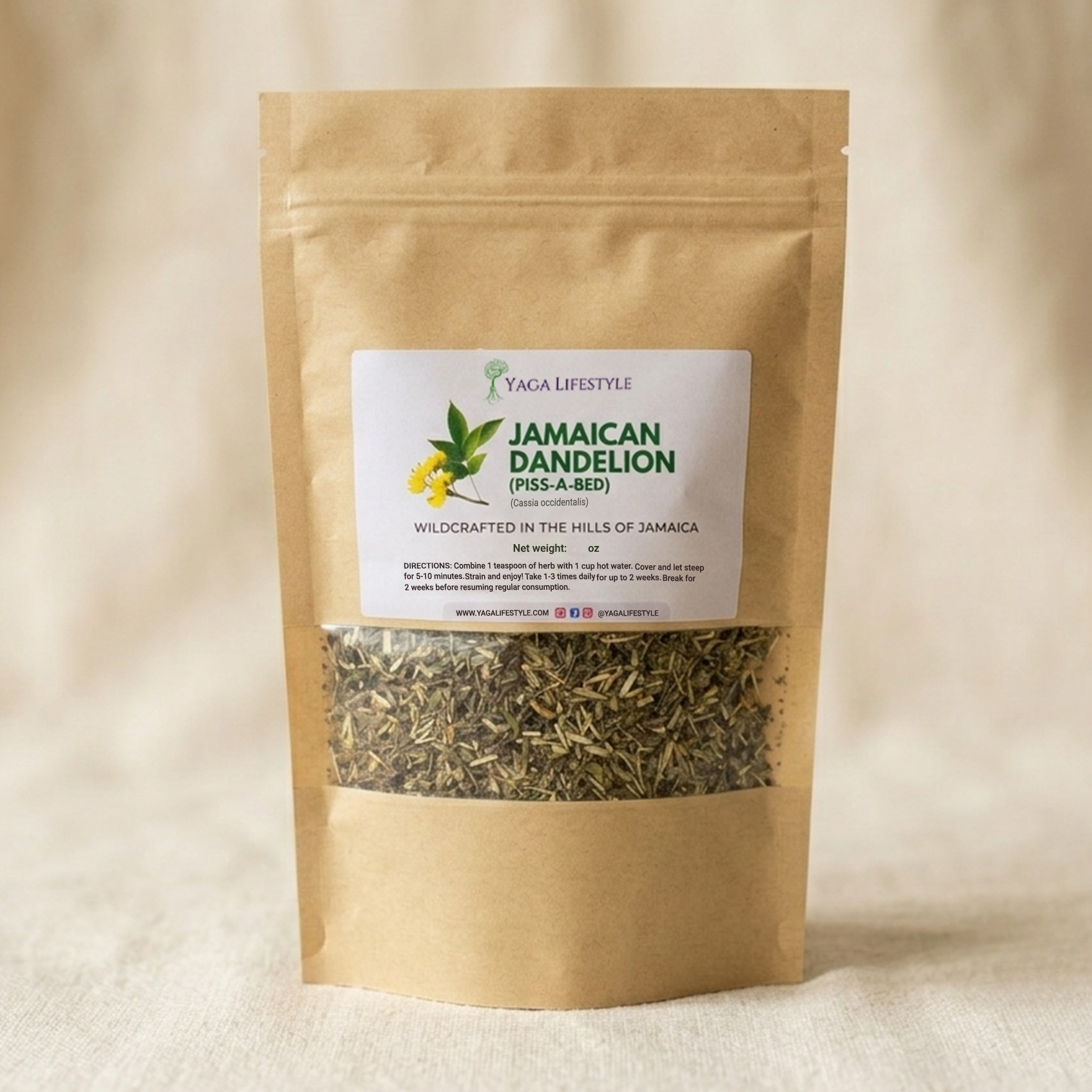 Jamaican Dandelion - Kidney Cleanse - 4 oz