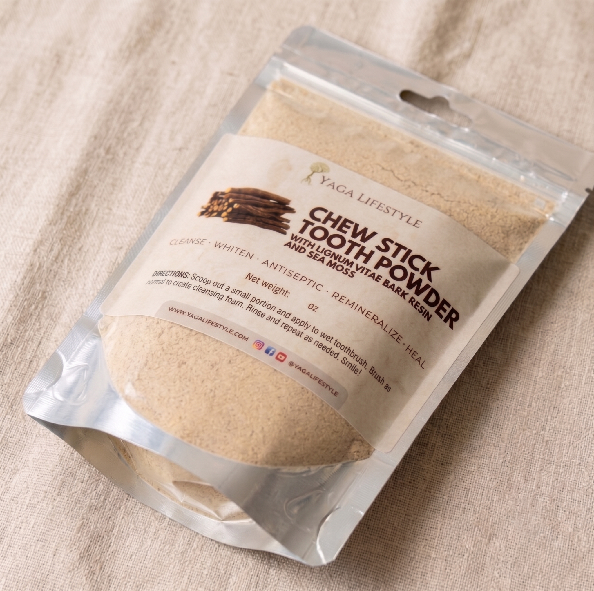 Jamaican Chew Stick Herbal Tooth Powder
