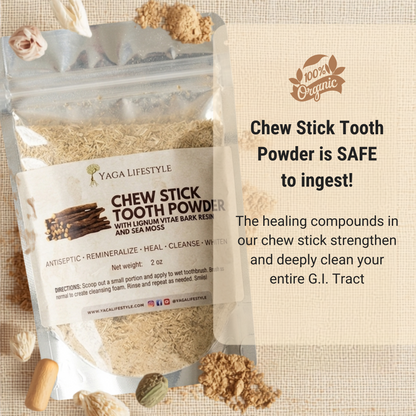 Jamaican Chew Stick Herbal Tooth Powder
