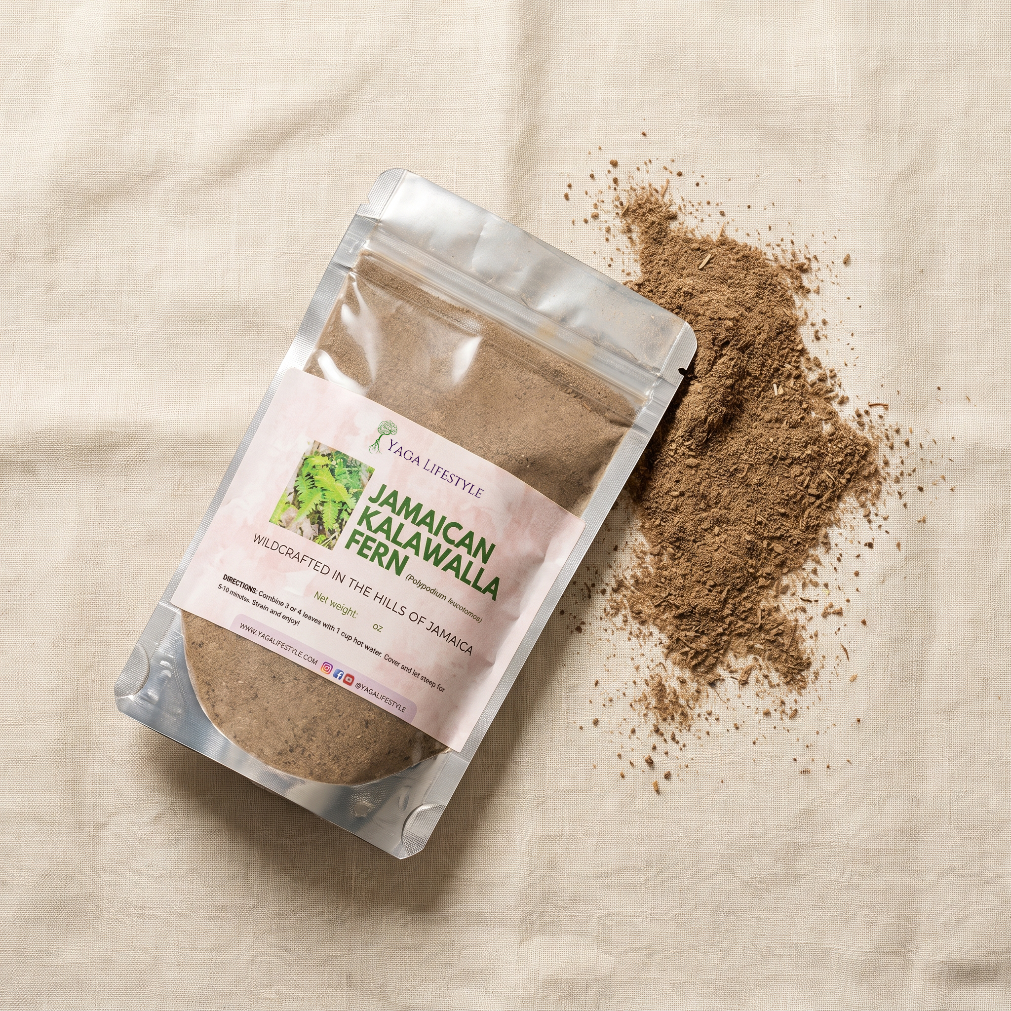Jamaican Kalawalla Herb | Calaguala | Polypodium Sp. | 2 oz coarse powder