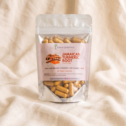 Organic Jamaican Turmeric Supplement - 60 Vegan Capsules