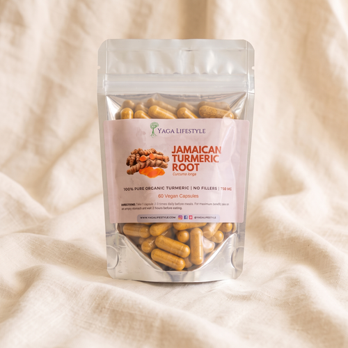 Organic Jamaican Turmeric Supplement - 60 Vegan Capsules