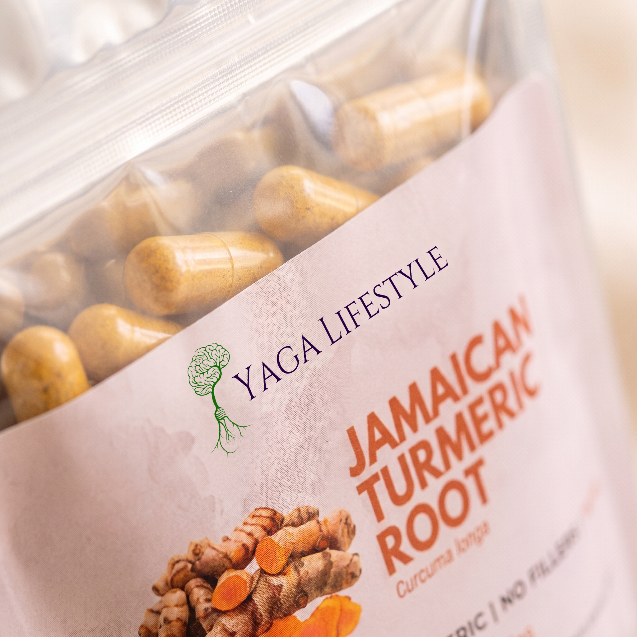Organic Jamaican Turmeric Supplement - 60 Vegan Capsules