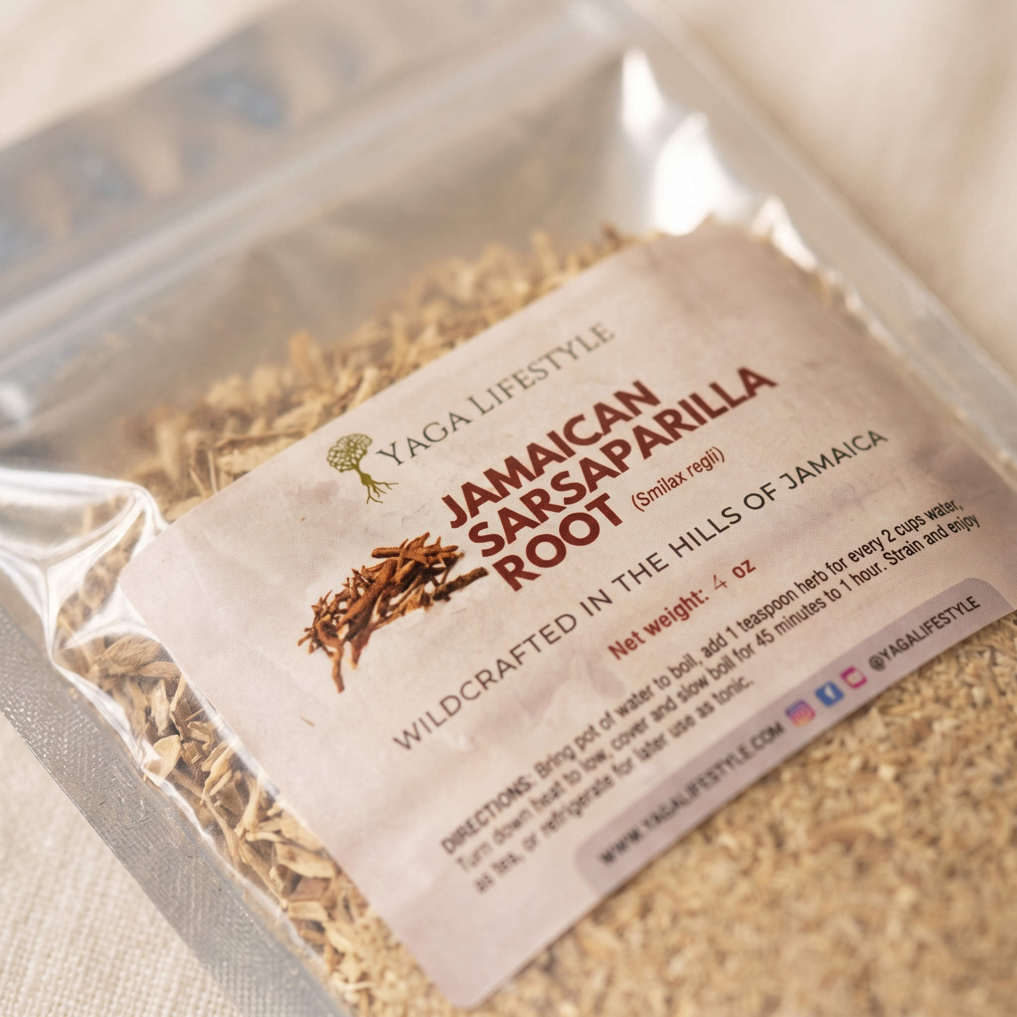 Jamaican Sarsaparilla Root (Coarse Powder)
