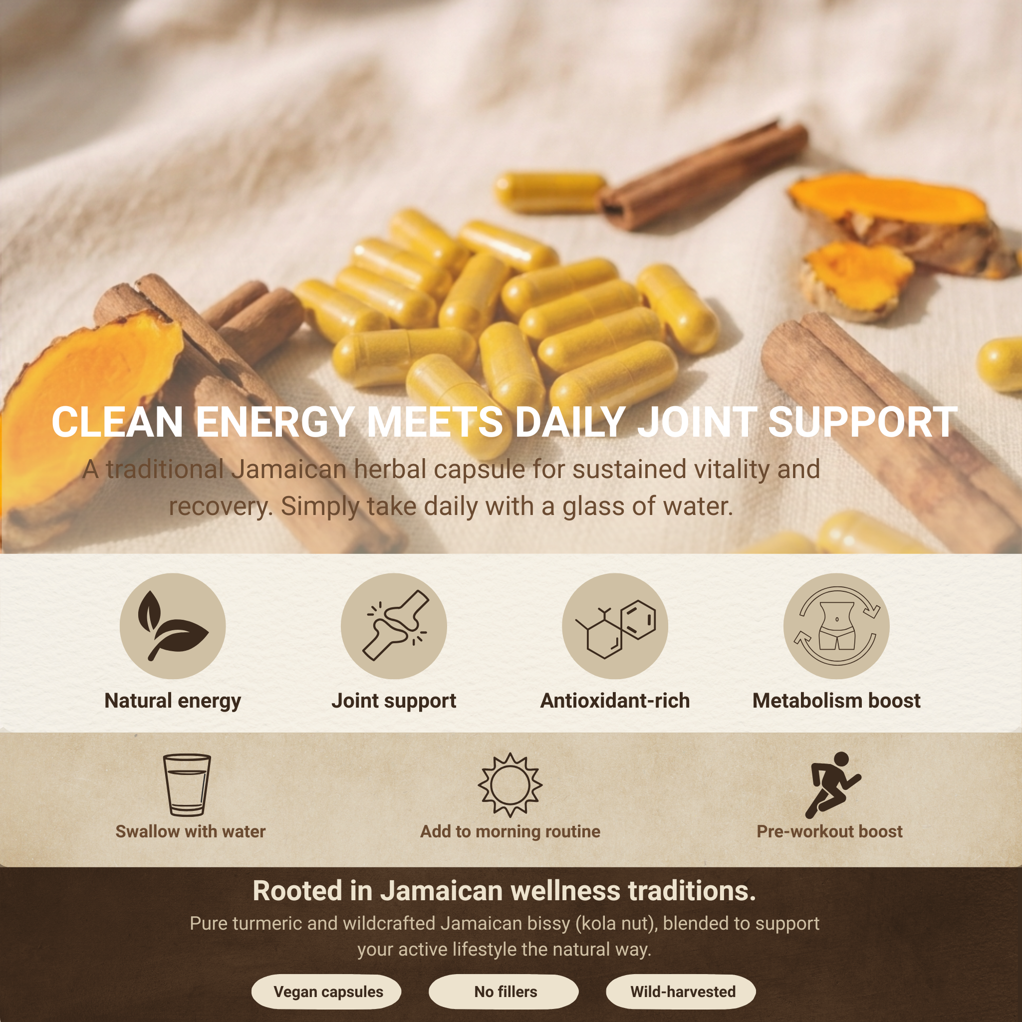 Turmeric Kola Nut (Bissy) Capsules