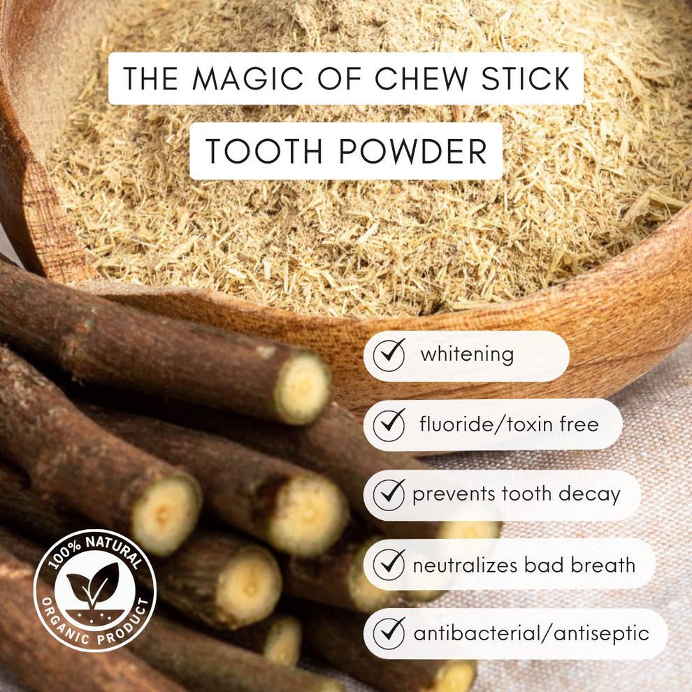 Jamaican Chew Stick Herbal Tooth Powder