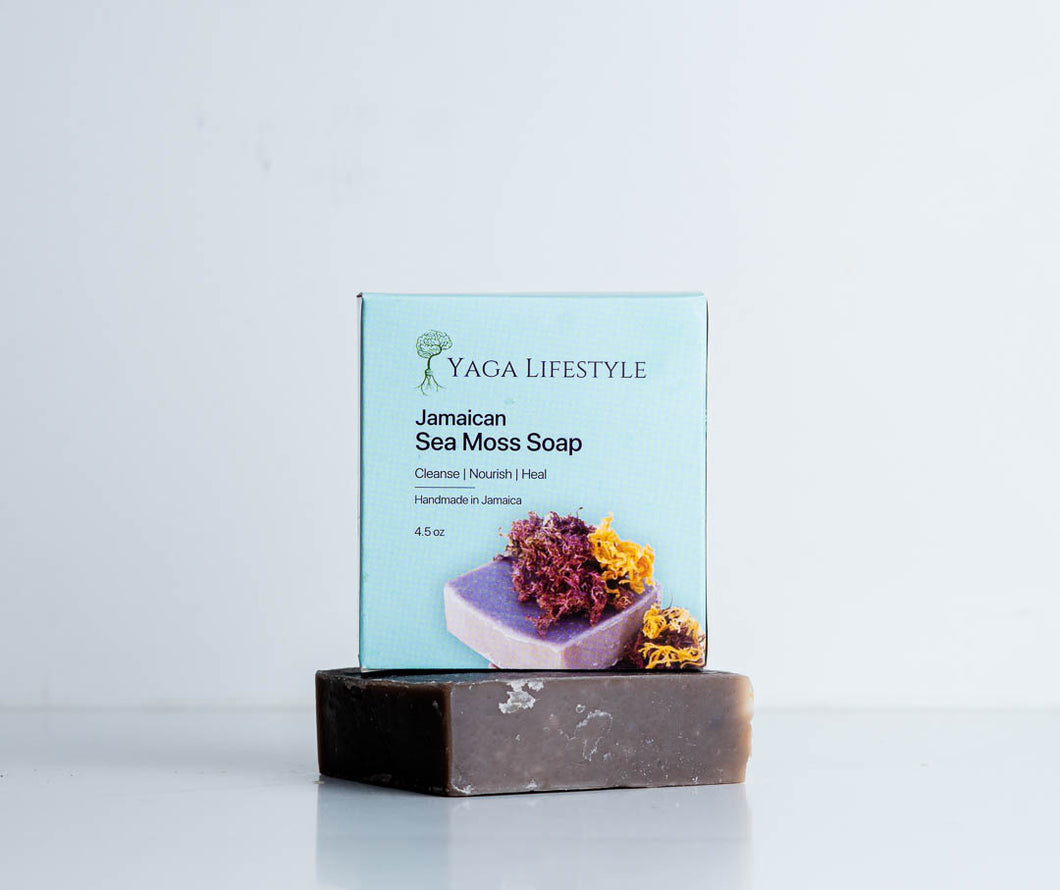 Purple Sea Moss Soap (Handmade, Vegan) With Wildcrafted Jamaican Purple Sea Moss