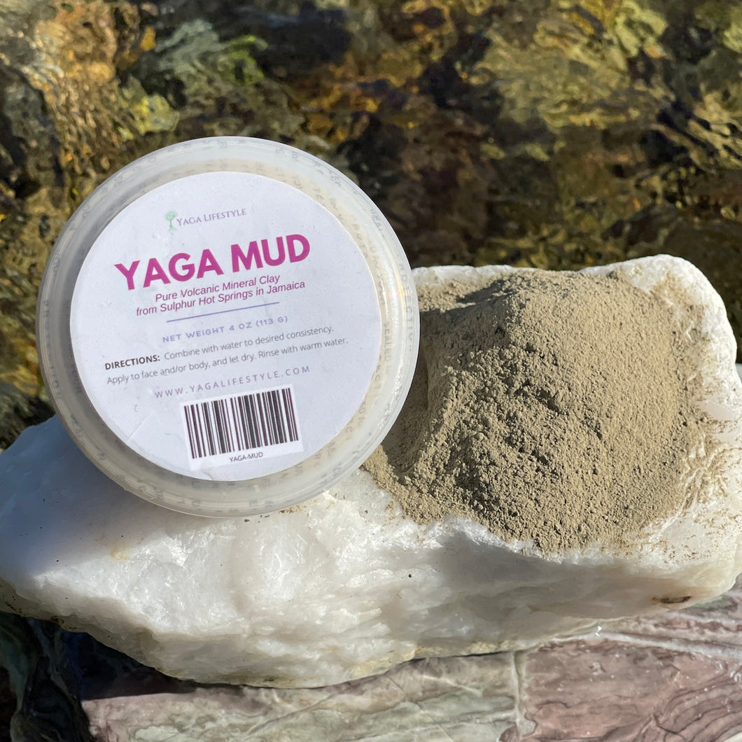 Yaga Mud | Volcanic Mineral Clay Mask for Face and Body | 4 oz