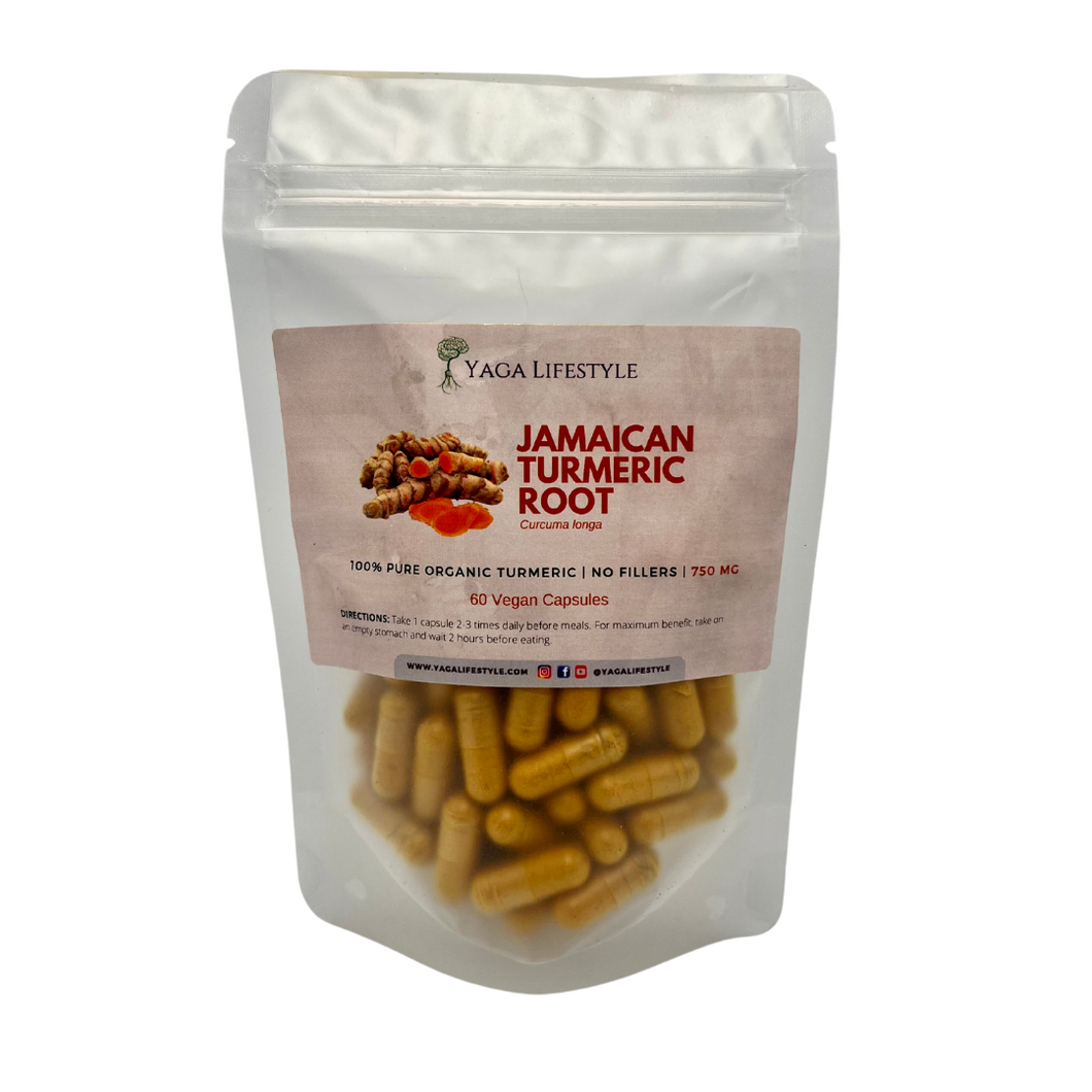 Organic Jamaican Turmeric Supplement - 60 Vegan Capsules